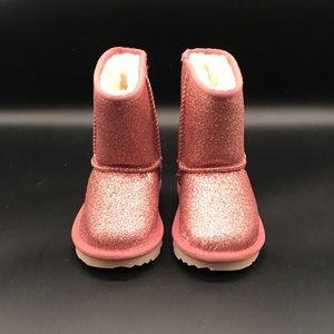 UGG Classic Short II Glitter Sparkle Pink Boots